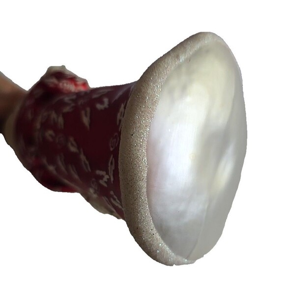 SCF Santa Christmas Ornament Season of Canon Falls Glass Ornament Vintage 6.5" - Picture 4 of 7